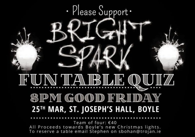 bright sparks Table Quiz
