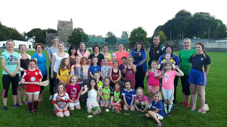 Members of Roscommon County Board Oran and Boyle Camogie clubs